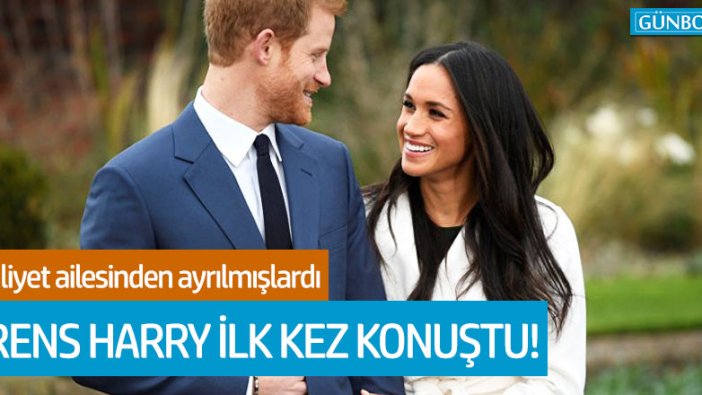 Prens Harry, kraliyet ayrılığı sonrası ilk kez konuştu!