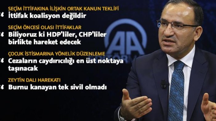 Bozdağ'dan 'Cumhur İttifakı'na ilişkin açıklama