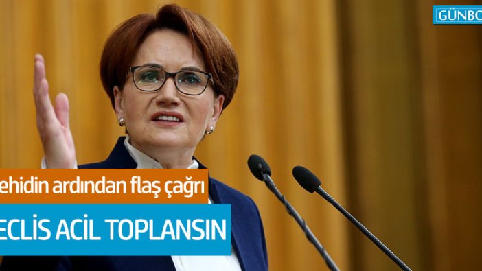 Meral Akşener'den 6 şehidin ardından flaş çağrı geldi!
