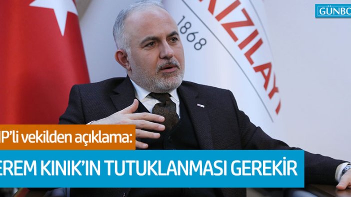 MHP'li Enginyurt: "Kızılay Başkanı tutuklanmalı"