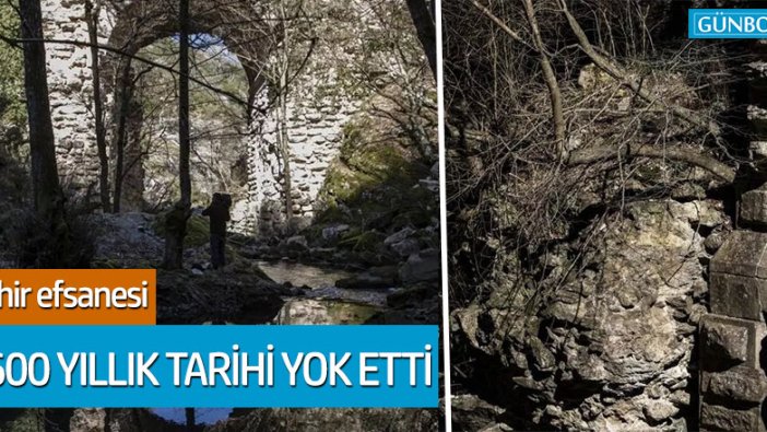 Çatalca'da şehir efsanesi 1600 yıllık tarihi yok etti