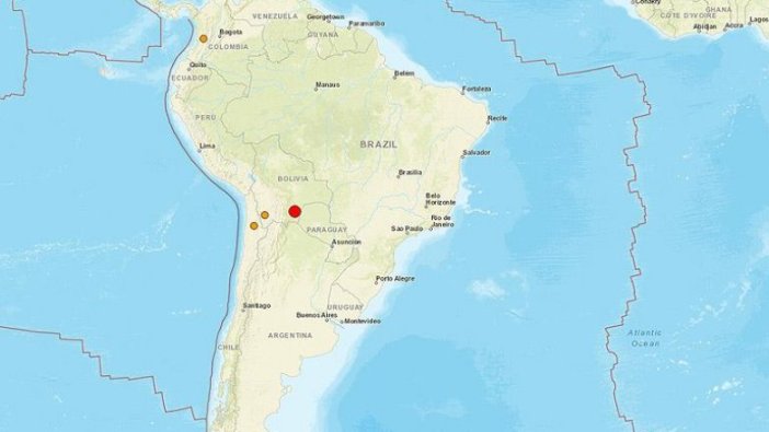 Bolivya'da 6,8 büyüklüğünde deprem