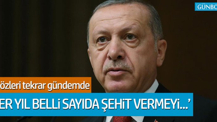 Tayyip Erdoğan'ın şehitlerle ilgili tweeti tekrar gündemde