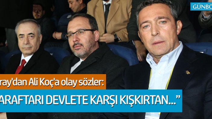 Cumhurbaşkanı Başdanışmanı Yiğit Bulut'tan Ali Koç'a olay sözler