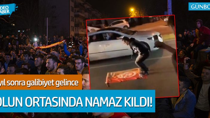 20 yıl sonra galibiyet gelince yolun ortasında namaz kıldı!