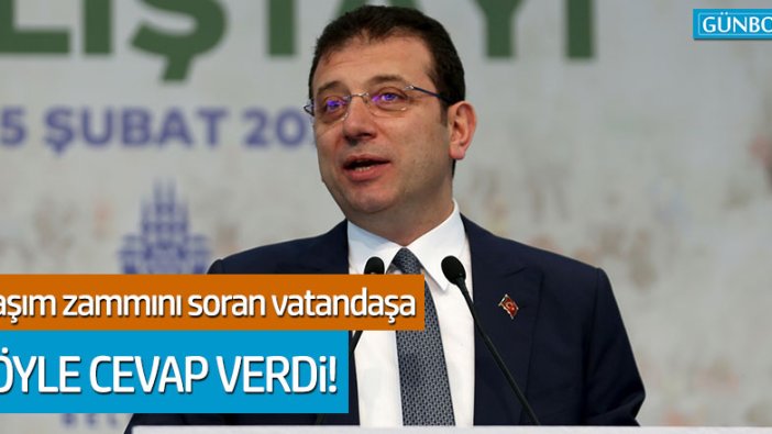 Ekrem İmamoğlu'ndan ulaşım zammı açıklaması