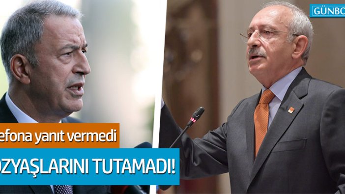 Hulusi Akar, Kemal Kılıçdaroğlu'nun telefonunu açmadı