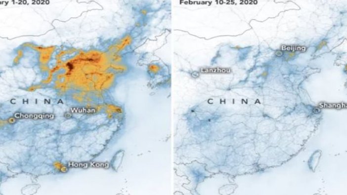 NASA'dan çarpıcı açıklama: Coronavirüs atmosferi temizledi!