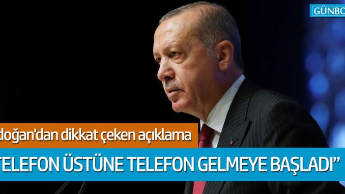 Cumhurbaşkanı Erdoğan'dan dikkat çeken açıklamalar