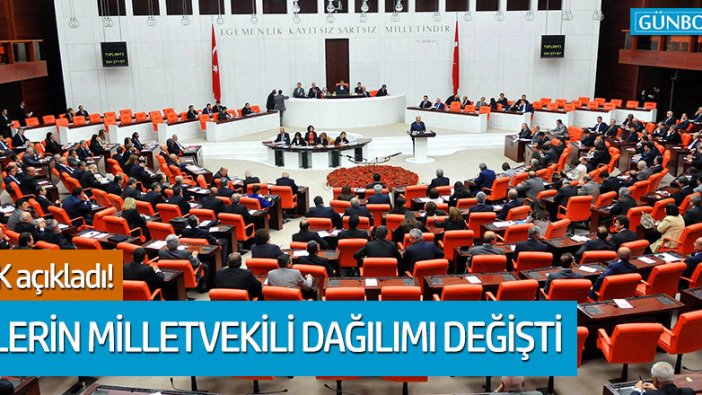 İllerin milletvekili dağılımı değişti