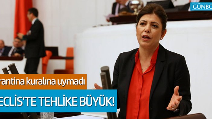 HDP'li Meral Danış Beştaş karantinaya uymadı