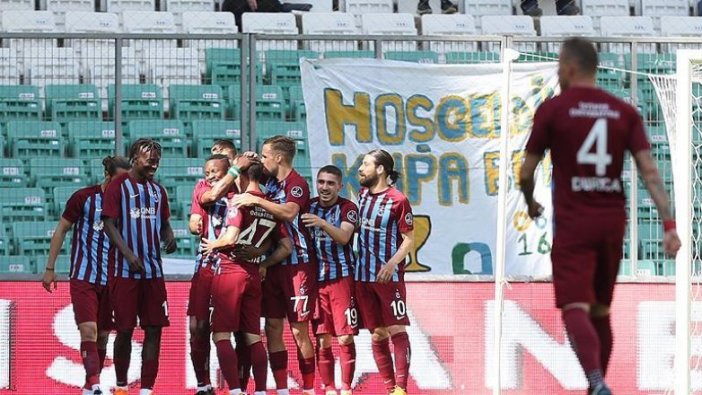 Trabzonspor deplasmanda galip