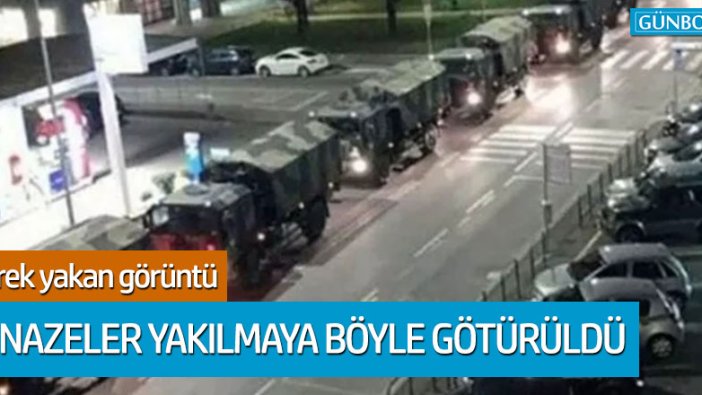 İtalya'da cenazeler yakılmaya böyle götürüldü