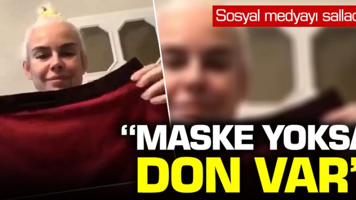 İpek Tanrıyar'ın tarifi sosyal medyayı salladı: "Maske yoksa don var"