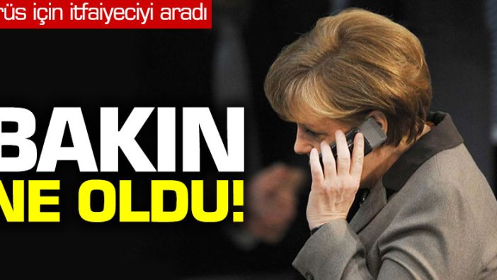 Telefonu şaka sandı Merkel'in yüzüne kapattı