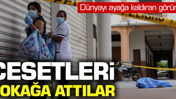 Dünyayı ayağa kaldıran görüntü: Cesetleri sokağa attılar