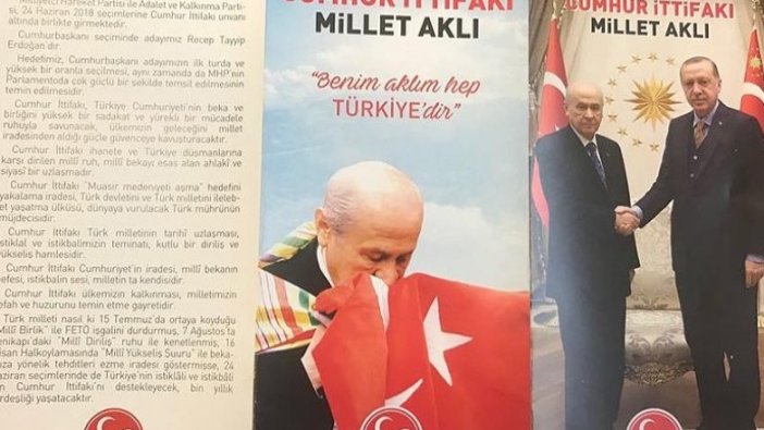 Bahçeli ve Erdoğan yan yana