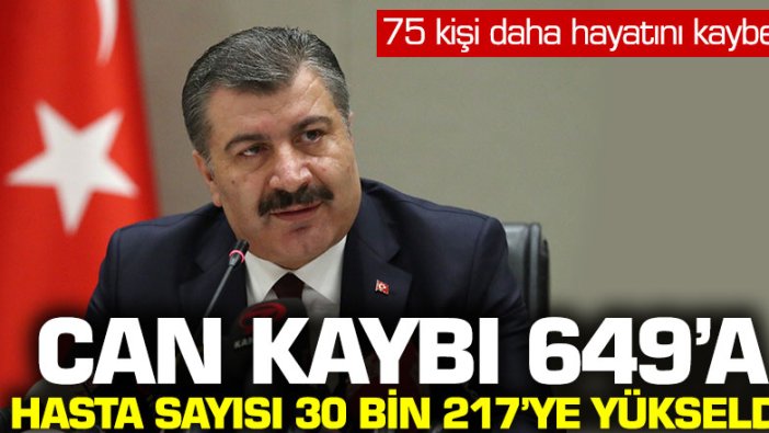 Fahrettin Koca: Korona virüsten can kaybı 649 oldu