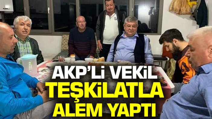 AKP Aydın Milletvekili Rıza Posacı karantinada rakı masası kurdu