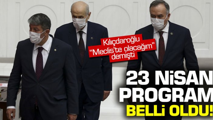 MHP Genel Başkanı Devlet Bahçeli'nin 23 Nisan programı belli oldu