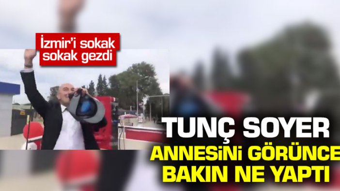 Tunç Soyer 23 Nisan kutlamasında annesi görünce selam gönderdi