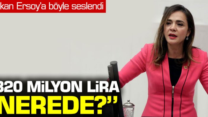 CHP'li Gamze Akkuş İlgezdi'den Bakan Ersoy'a: "320 milyon lira nerede?"