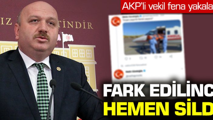 AKP'li milletvekili Metin Gündoğdu fena yakalandı: Fark edilince hemen sildi!