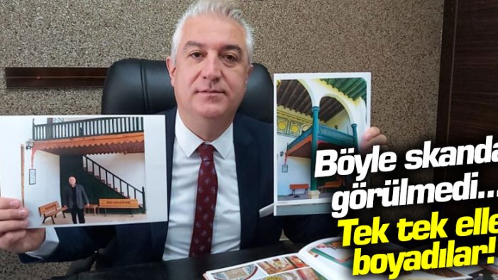 Böyle skandal görülmedi... CHP'li belediyeyi tek tek elle boyadılar!
