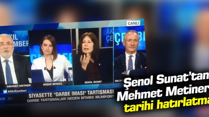 Şenol Sunat’tan Mehmet Metiner’e tarihi hatırlatma