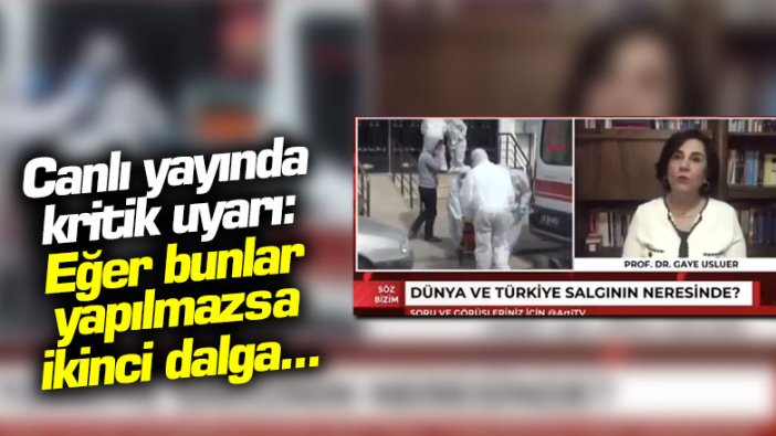 Prof. Dr. Gaye Usluer'den kritik uyarı: 2.dalga ile daha erken karşılaşırız