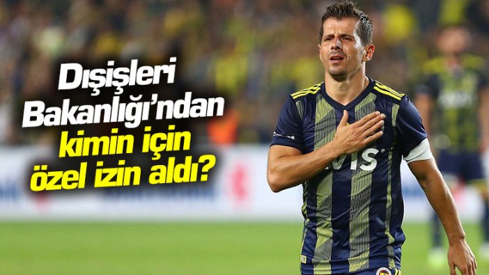 Emre Belözoğlu, Dışişleri Bakanlığı'ndan kimin için özel izin aldı?