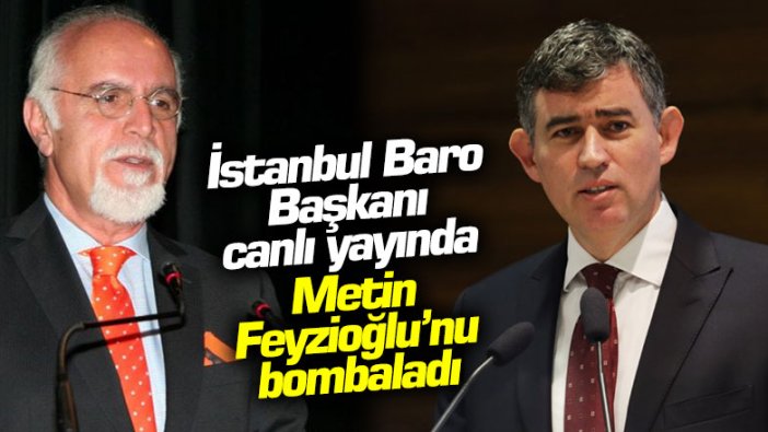 İstanbul Baro Başkanı Mehmet Durakoğlu canlı yayında Metin Feyzioğlu'nu bombaladı