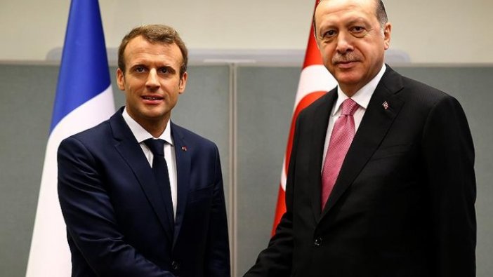 Erdoğan ile Macron 'Suriye'yi görüştü