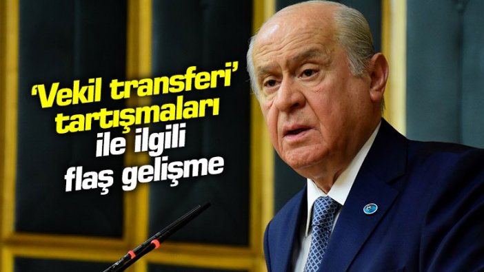 "Vekil transferi" tartışmalarıyla ilgili flaş gelişme!