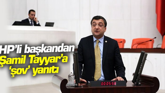 CHP'li başkandan Şamil Tayyar'a jet yanıt