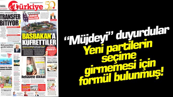 "Müjdeyi" duyurdular... Yeni partilerin seçime girmemesi için formül bulunmuş!