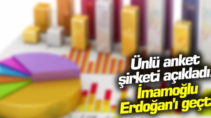 Ünlü anket şirketi açıkladı: İmamoğlu Erdoğan'ı geçti! İşte son anket sonuçları