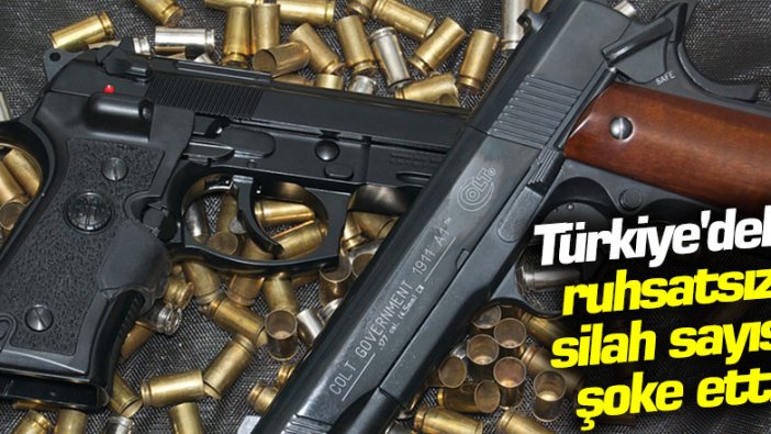 Türkiye'deki ruhsatsız silah sayısı şoke etti