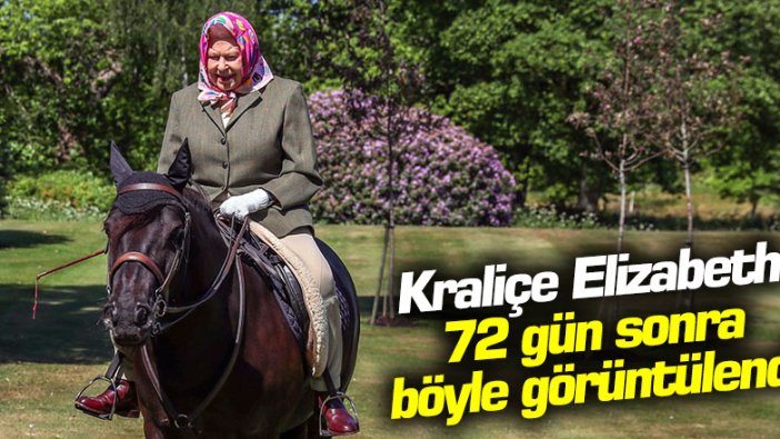 Kraliçe Elizabeth 72 gün sonra başörtüsüyle görüntülendi