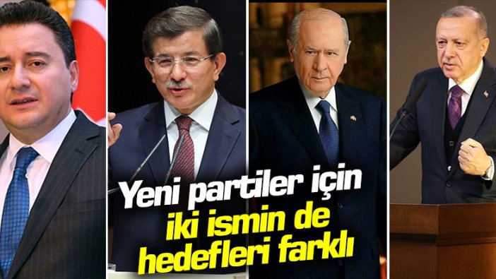 Erdoğan ile Bahçeli anlaşabilecek mi? Yeni partiler için iki ismin de hedefleri farklı