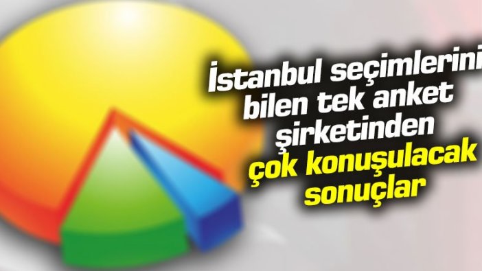 İstanbul seçimlerini bilen tek anket şirketinden çok konuşulacak sonuçlar