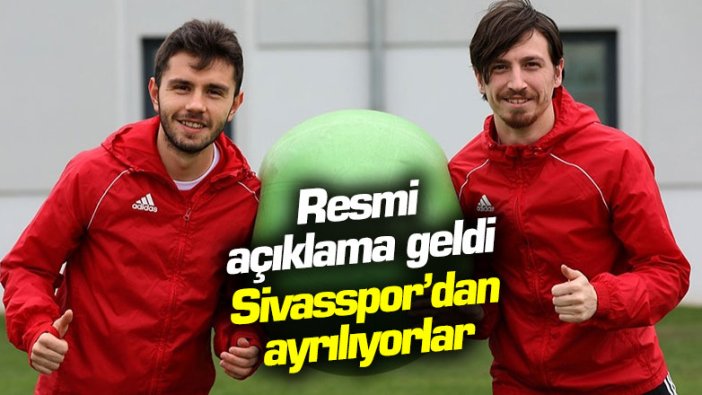 Sivasspor'dan açıklama geldi: Mert Hakan Yandaş ve Emre Kılınç ayrılıyor!