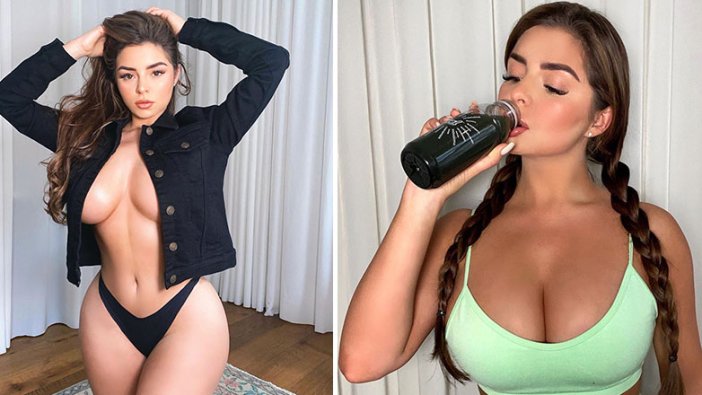 Demi Rose'un pozları olay oldu