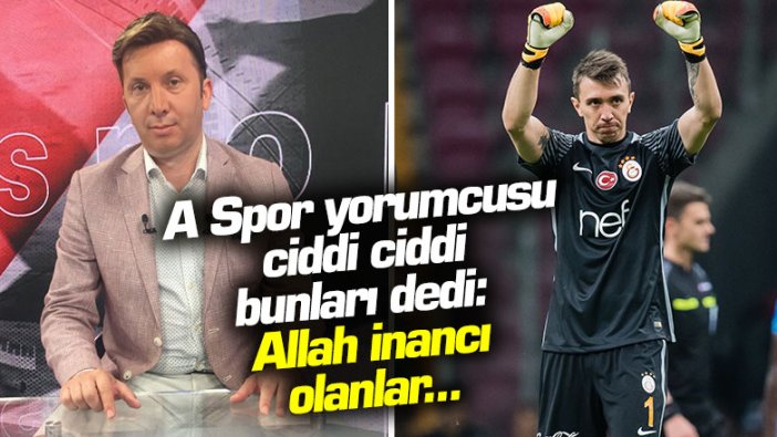 A Spor yorumcusu ciddi ciddi bunları dedi: Allah inancı olanlar...