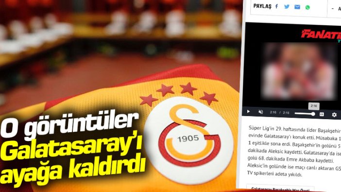 Galatasaray'dan Fanatik gazetesine çok sert tepki