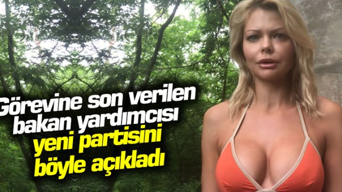 Görevine son verilen bakan yardımcısı yeni partisini böyle açıkladı