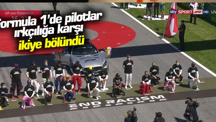 Formula 1 ırkçılığa karşı ikiye bölündü