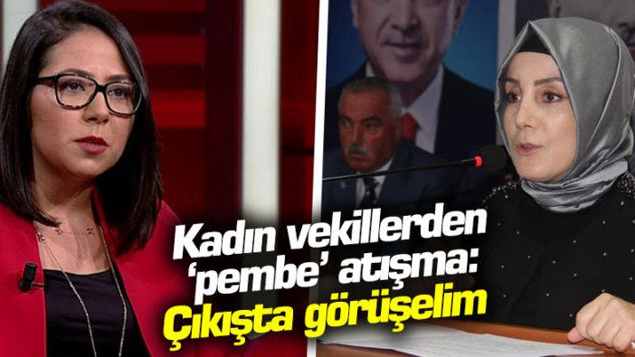 Kadın vekillerden 'pembe' atışma: Çıkışta görüşelim