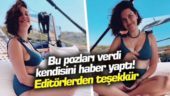 Bergüzar Korel bu pozları verdi, kendisini haber yaptı! Editörlerden teşekkür