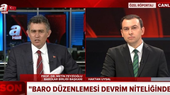 Metin Feyzioğlu'dan A Haber'de muhteşem U dönüşü